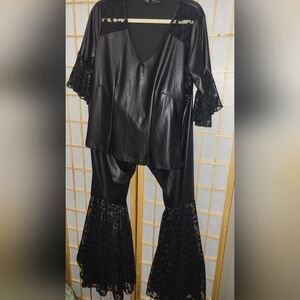 Salina Inspired Plus Size Pleather Set